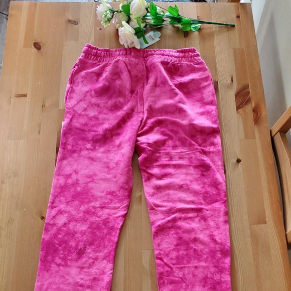 Cat & Jack - Kids' Tie-dye Jogger Pants Size L, XL Dark Pink - Picture 4 of 10